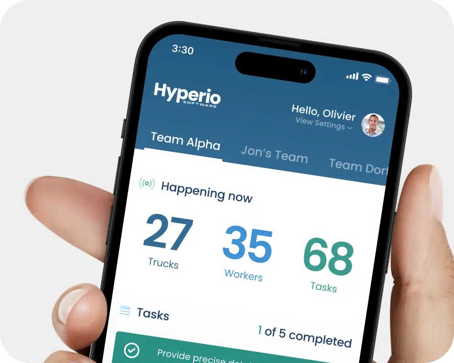 Hyperio Software development - Mobile application