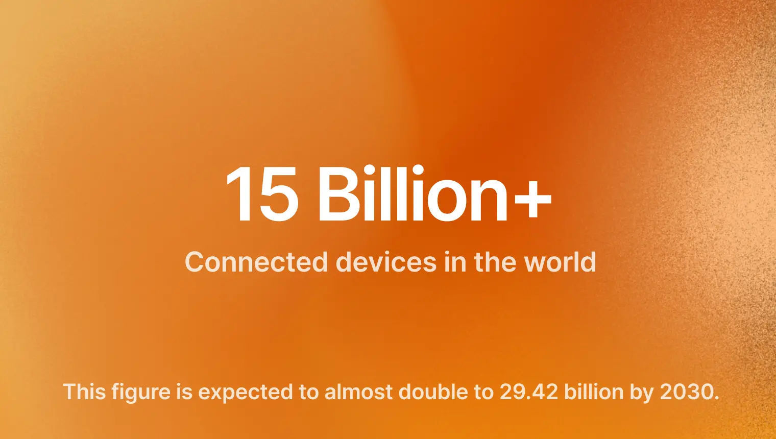 15 billions of IoT devices